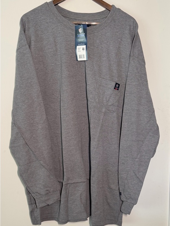 Tyndale Gray Long Sleeve Pocket Shirt Size 3XL - Picture 6 of 7